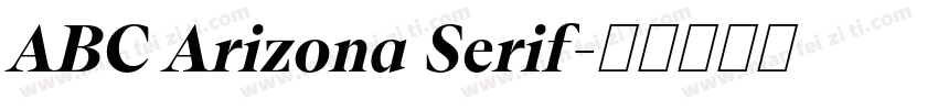 ABC Arizona Serif字体转换